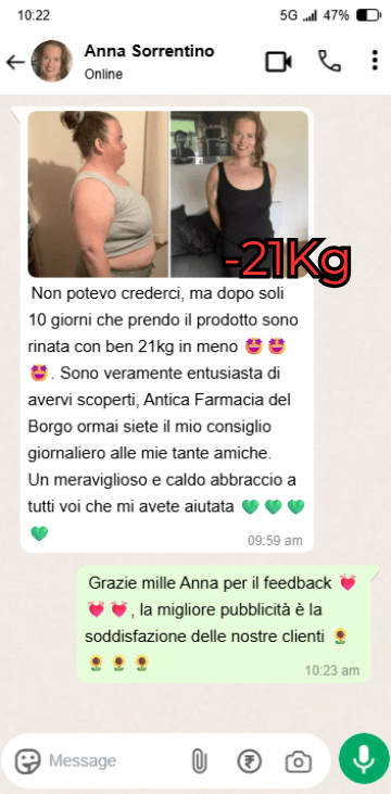 Anna Sorrentino -21kg
