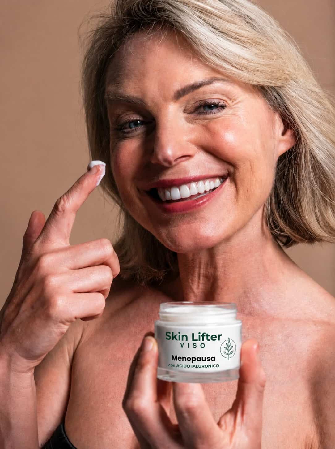 Applicazione crema viso